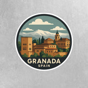 Granada Spain Sticker | Granada Spain Travel Decal | Spain Sticker
