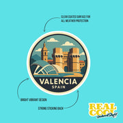 Valencia Spain Sticker | Valencia Spain Travel Decal | Spain Sticker