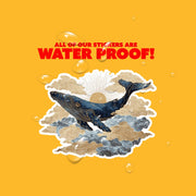 Whale Sticker | Art Nouveau Whale Sticker | Whale Decal