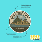 San Sebastian Spain Sticker | San Sebastian Spain Travel Decal | Spain Sticker