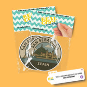 San Sebastian Spain Sticker | San Sebastian Spain Travel Decal | Spain Sticker