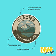 Glacier National Park Sticker | Glacier National Park Travel Decal