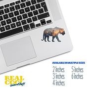 Tiger Sticker | Tiger Running Decal | Double Exposure Tiger Sticker