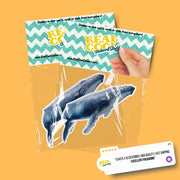Blue Whale Sticker | Whale Sticker | Whale Decal
