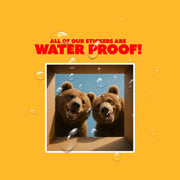 Grizzly Bear Sticker | Bear Sticker | Grizzly Bears in a Box Sticker