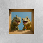 Iguana Sticker | Iguana In a Box Sticker | Iguana Decal