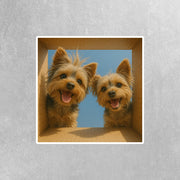 Yorkie Sticker | Yorkie Stickers | Two Yorkies Sticker