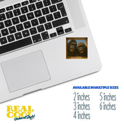 Gorilla Sticker | Two Gorillas Sticker | Gorilla Decal
