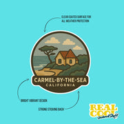 Carmel By The Sea California Sticker | Carmel By The Sea California Travel Decal