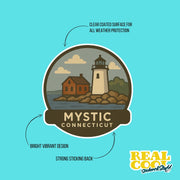 Mystic Connecticut Sticker | Mystic Connecticut Travel Decal
