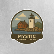 Mystic Connecticut Sticker | Mystic Connecticut Travel Decal