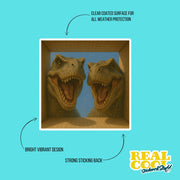 Tyrannosaurus Sticker | T-Rex Decal | Dinosaur Water Bottle Sticker