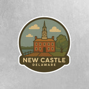 New Castle Delaware Sticker | New Castle Travel Decal