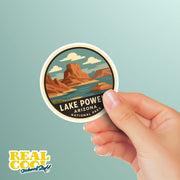 Lake Powell Sticker | Arizona Travel Decal | Lake Powel National Park Illustration Sticker