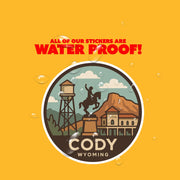 Cody Sticker | Wyoming Travel Decal | Cody National Park Illustration Sticker