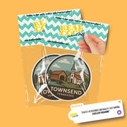 Townsend Tennessee Sticker | Townsend Travel Decal | Tennessee Illustration Sticker