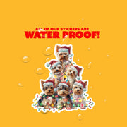 Yorkie Sticker | Yorkie Christmas Sticker | Yorkie Decal