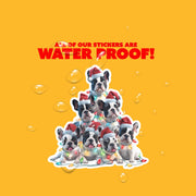 French Bulldog Sticker | French Bulldog Christmas Sticker | Frenchie Sticker