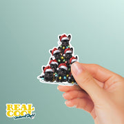 French Bulldog Sticker | French Bulldog Christmas Sticker | Frenchie Sticker