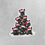 French Bulldog Sticker | French Bulldog Christmas Sticker | Frenchie Sticker