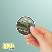 Whitefish Montana Sticker | Whitefish Montana Travel Decal | Whitefish Montana Illustration Sticker