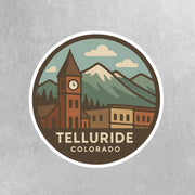Telluride Sticker | Telluride Travel Decal | Telluride Colorado Illustration Sticker