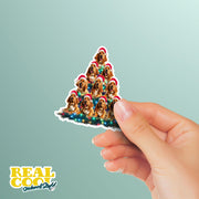 Bloodhound Sticker | Christmas Bloodhound Sticker | Bloodhound Decal