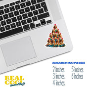 Bloodhound Sticker | Christmas Bloodhound Sticker | Bloodhound Decal