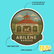 Ablilene Sticker | Kansas Sticker | CW Parker Caousel Sticker