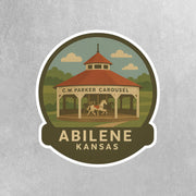 Ablilene Sticker | Kansas Sticker | CW Parker Caousel Sticker