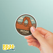 Moab Utah Sticker | Moab Travel Decal | Utah Illustration Sticker