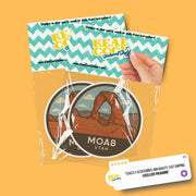 Moab Utah Sticker | Moab Travel Decal | Utah Illustration Sticker