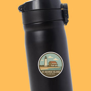 St George Island Florida Sticker | St George Island Travel Decal | Florida Illustration Sticker