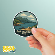 Bar Harbor Maine Sticker | Bar Harbor Travel Decal | Maine Illustration Sticker
