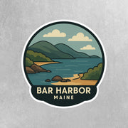 Bar Harbor Maine Sticker | Bar Harbor Travel Decal | Maine Illustration Sticker