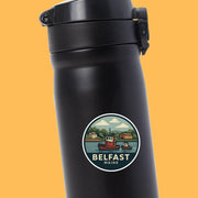 Belfast Maine Sticker | Belfast Travel Decal | Maine Illustration Sticker