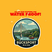 Bucksport Maine Sticker | Bucksport Travel Decal | Maine Illustration Sticker