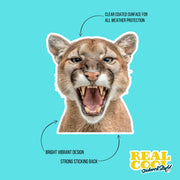 Puma Sticker | Puma Head Decal | Puma Roar Sticker
