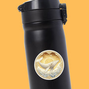 Whale Sticker | Art Nouveau Whale Sticker | Whale Decal