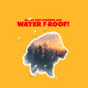 Lion Sticker | Lion Head Decal | Double Exposure Lion Sticker