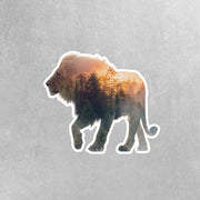 Lion Sticker | Lion Walk Decal | King Of The Jungle Decal
