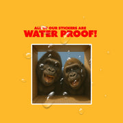 Gorilla Sticker | Two Gorillas Sticker | Gorilla Decal