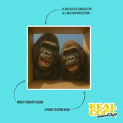 Gorilla Sticker | Two Gorillas Sticker | Gorilla Decal