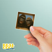 Gorilla Sticker | Two Gorillas Sticker | Gorilla Decal
