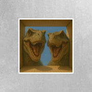 Tyrannosaurus Sticker | T-Rex Decal | Dinosaur Water Bottle Sticker