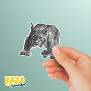 Lynx Sticker | Lynx Hunting Sticker | Lynx Decal