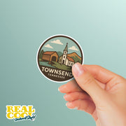 Townsend Tennessee Sticker | Townsend Travel Decal | Tennessee Illustration Sticker