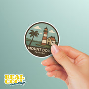 Mount Dora Florida Sticker | Florida Travel Decal | Mt Dora Illustration Sticker