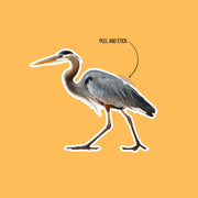 Blue Heron Sticker - Great Blue Heron Decal - Blue Heron Sticker
