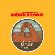 Moab Utah Sticker | Moab Travel Decal | Utah Illustration Sticker